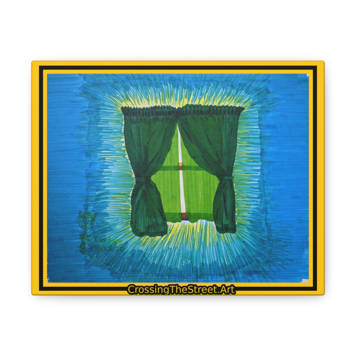 Curtains by A.J. Bailey on Canvas Gallery Wrap (copy)