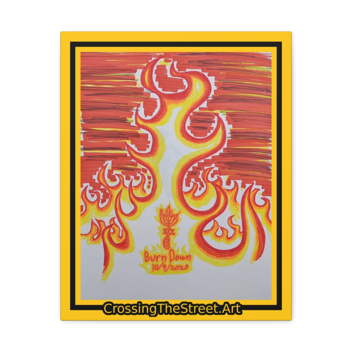 Burn Down by A.J. Bailey on Canvas Gallery Wrap (copy)