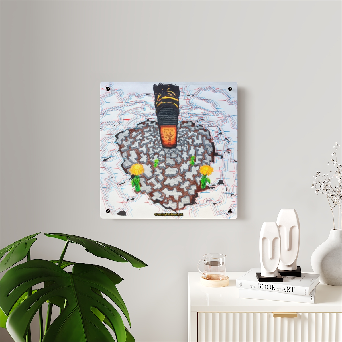 Live Each Step by A.J. Bailey on Acrylic Wall Art Panel (copy)