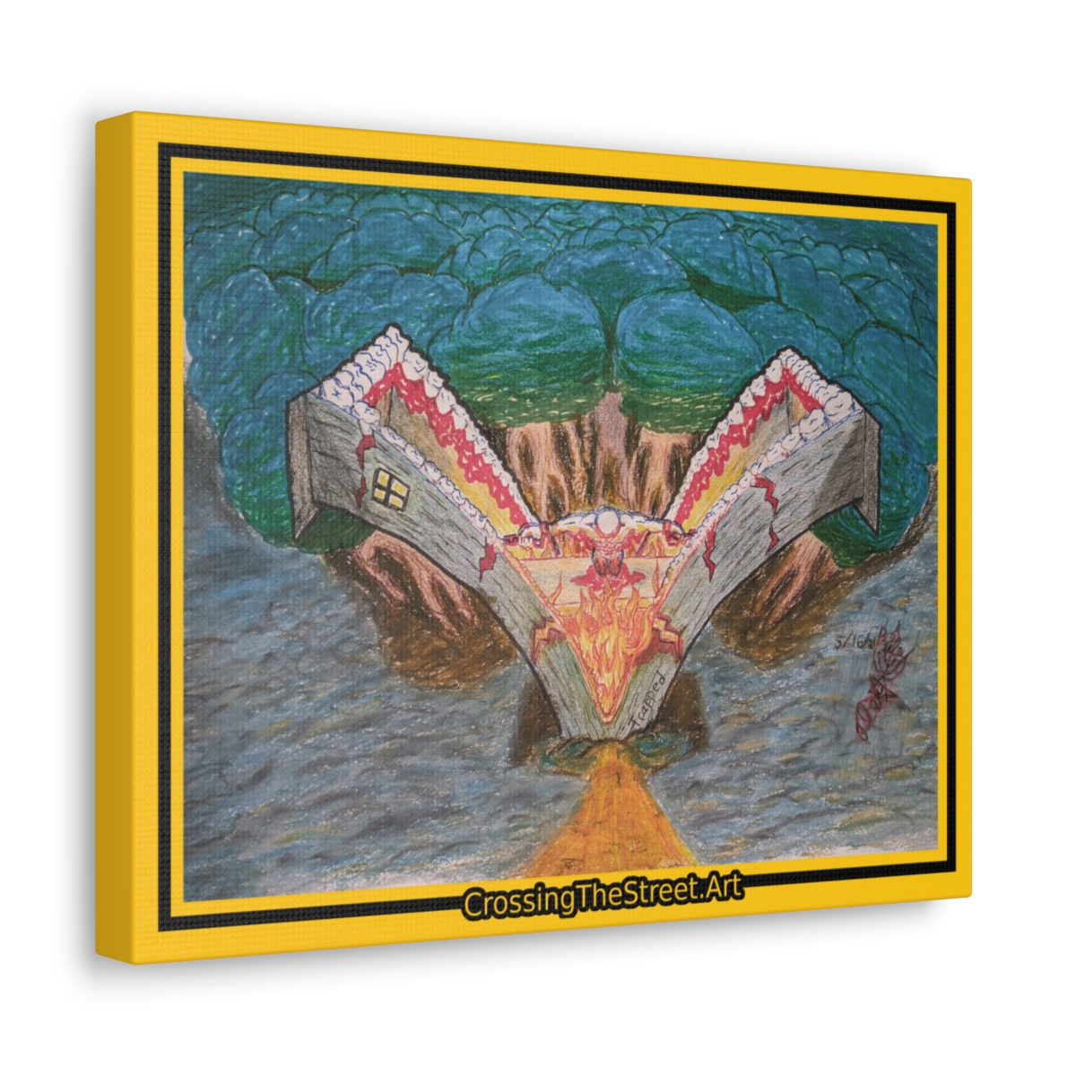 Trapped by A.J. Bailey on Canvas Gallery Wrap (copy)