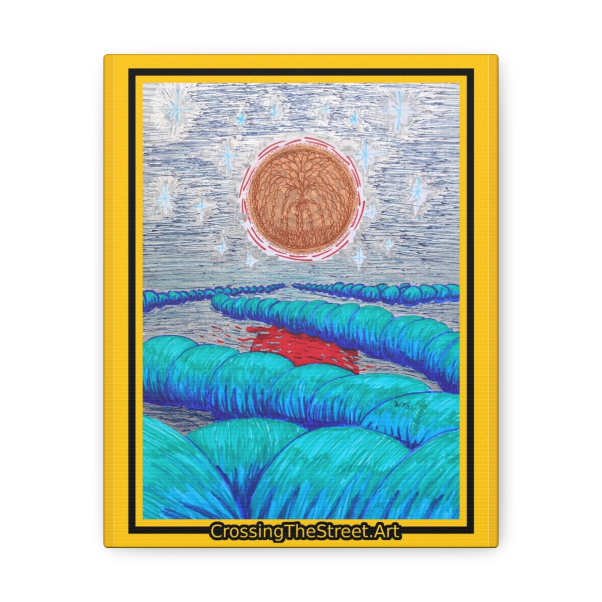 Reflective Lake by A.J. Bailey on Canvas Gallery Wraps (Print)