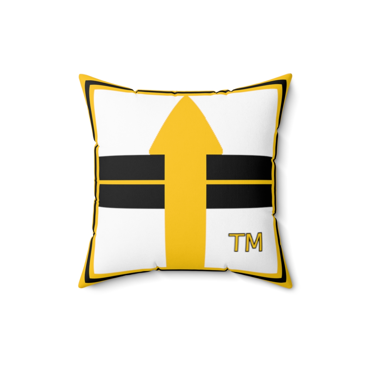 Shop Logo (white) - Spun Polyester Square Pillow