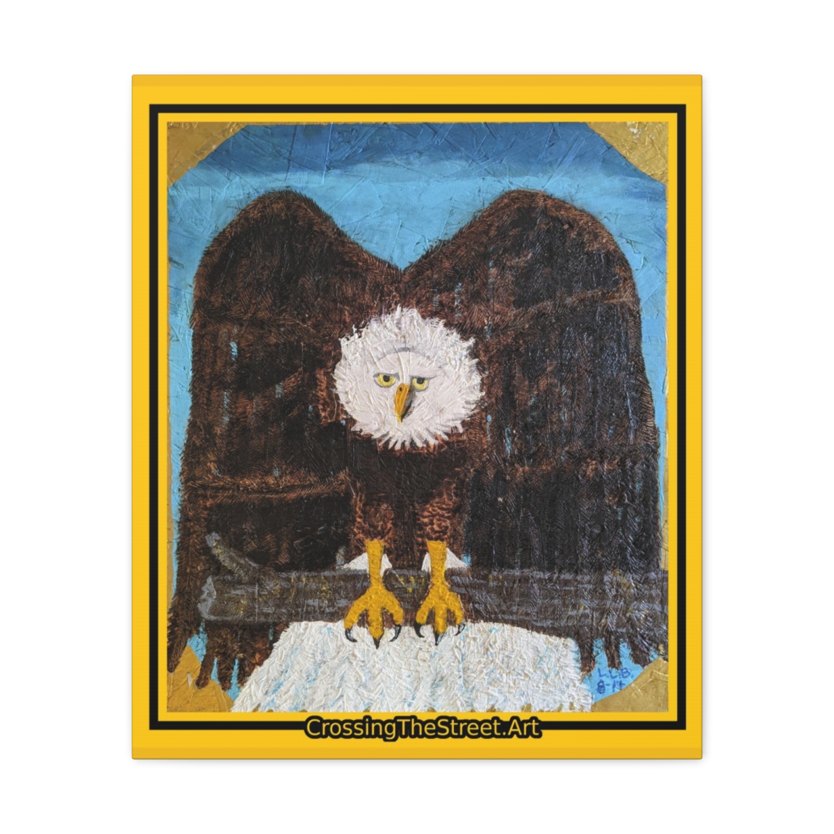 Empathetic Bald Eagle by L.L. Bailey on Canvas (Print)