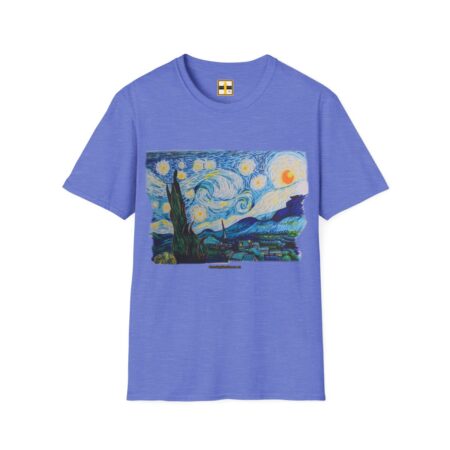 Vincent's Starry Night in Marker by A.J. Bailey on Unisex Softstyle T-Shirt