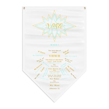 YHWH Titles on Pennant Banner